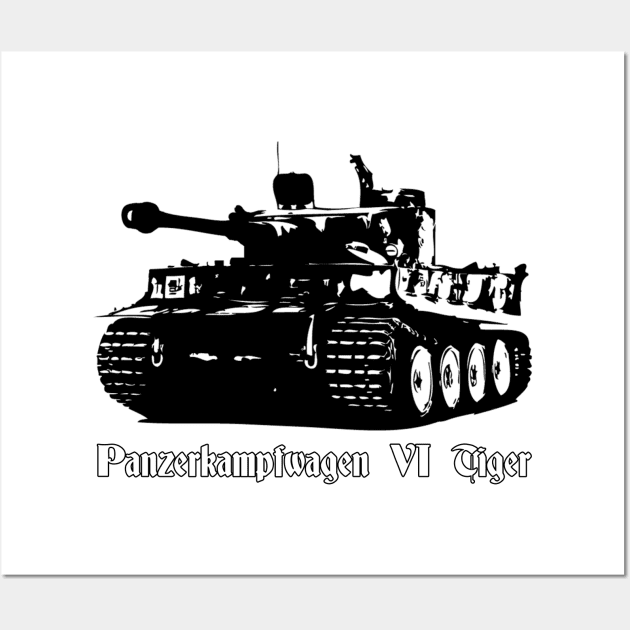 ww2 tiger tank Wall Art by untagged_shop